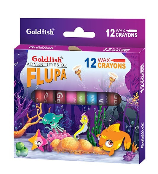 Goldfish Flupa Wax Crayons