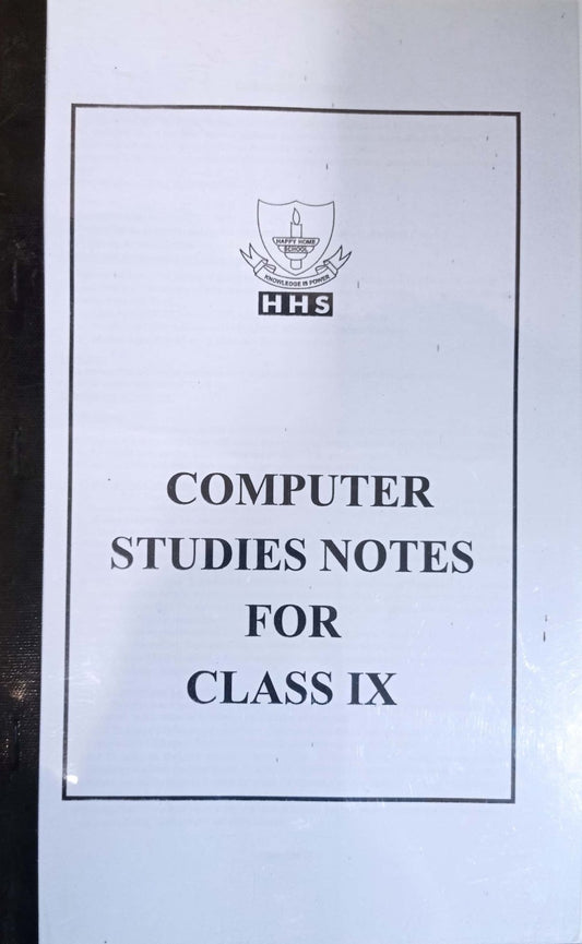 Matric IX Computer Notes