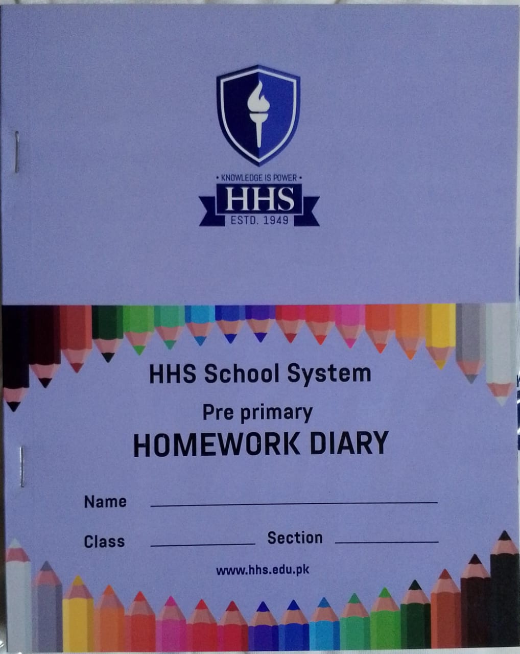 Pre-Primary Homework Diary